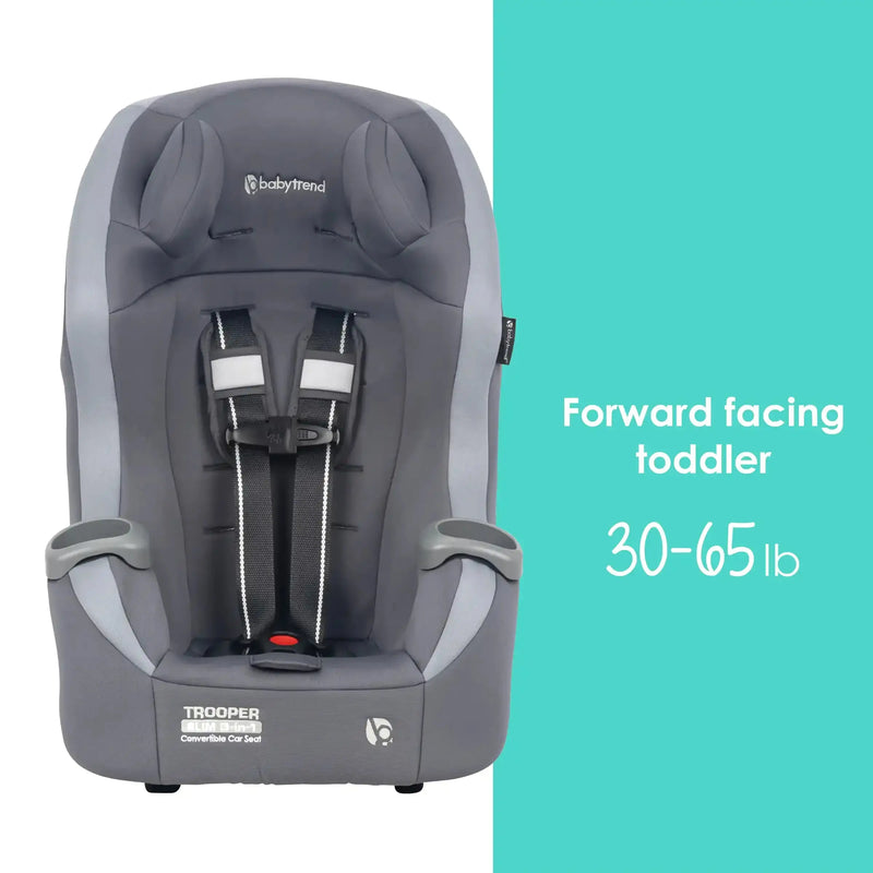 Baby Trend Trooper SLIM 3-in-1 Convertible Car Seat forward facing toddler