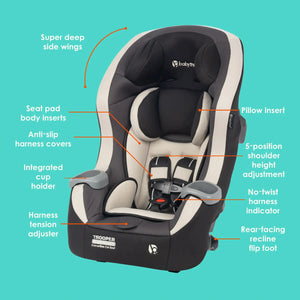 Trooper™ SLIM 3-in-1 Convertible Car Seat with Side Impact Protection in Desert Tan (Walmart Exclusive)