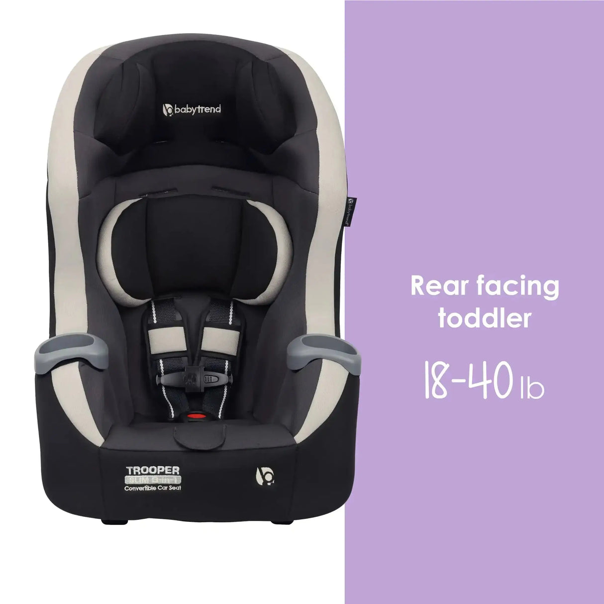 Baby Trend Trooper SLIM 3-in-1 Convertible Car Seat rear facing toddler