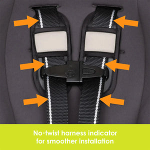 Baby Trend Trooper SLIM 3-in-1 Convertible Car Seat  no-twist harness indicator
