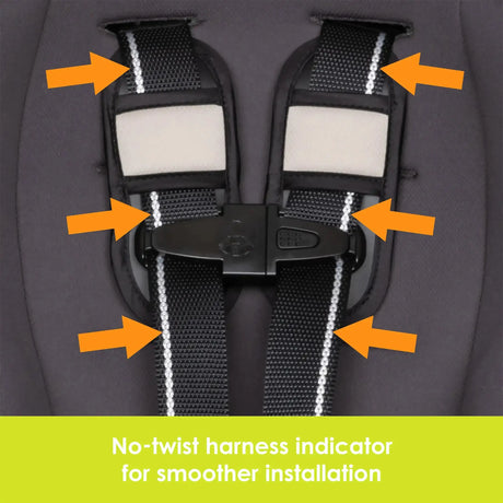 Baby Trend Trooper SLIM 3-in-1 Convertible Car Seat  no-twist harness indicator