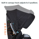 Load image into gallery viewer, Baby Trend Cover Me 4-in-1 Convertible Car Seat canopy height adjustment