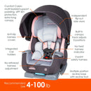 Load image into gallery viewer, Baby Trend Cover Me 4-in-1 Convertible Car Seat feature call outs