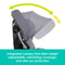 Integrated canopy that offers height adjustability on the Baby Trend Cover Me 4-in-1 Convertible Car Seat