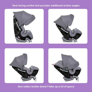 Baby Trend Cover Me 4-in-1 Convertible Car Seat base recline