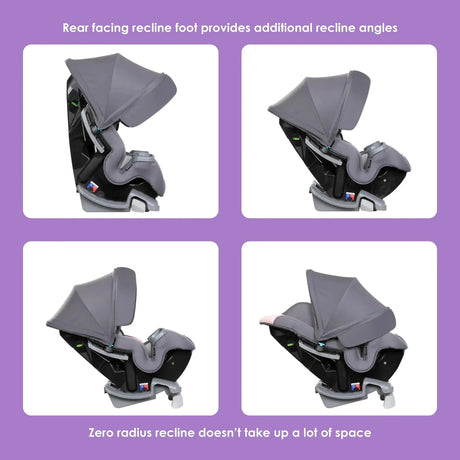 Baby Trend Cover Me 4-in-1 Convertible Car Seat base recline