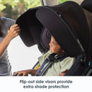 Load image into gallery viewer, Flip out side visors on the Baby Trend Cover Me 4-in-1 Convertible Car Seat 