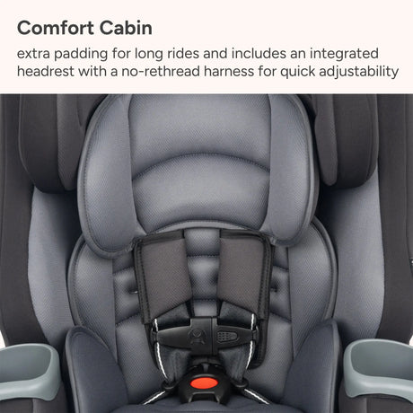 Baby Trend Journey 4-in-1 Convertible Car Seat comfort cabin with extra padding for long rides