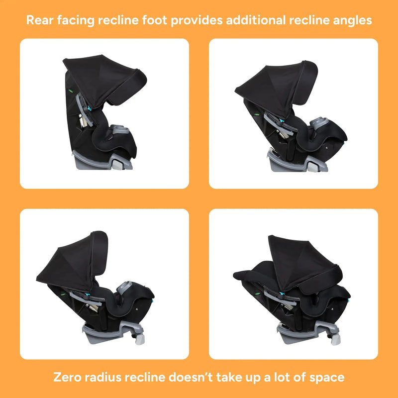 Baby Trend Cover Me 4-in-1 Convertible Car Seat base recline
