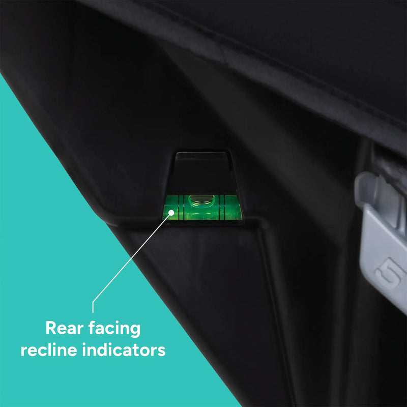 Baby Trend Cover Me 4-in-1 Convertible Car Seat rear facing recline indicators