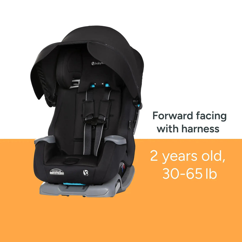 Baby Trend Cover Me 4-in-1 Convertible Car Seat forward facing with harness