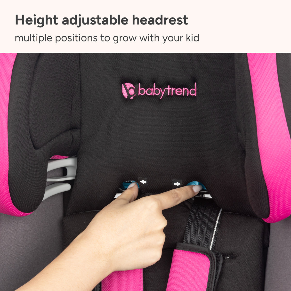 Baby Trend Journey 4-in-1 Convertible Car Seat height adjustable headres