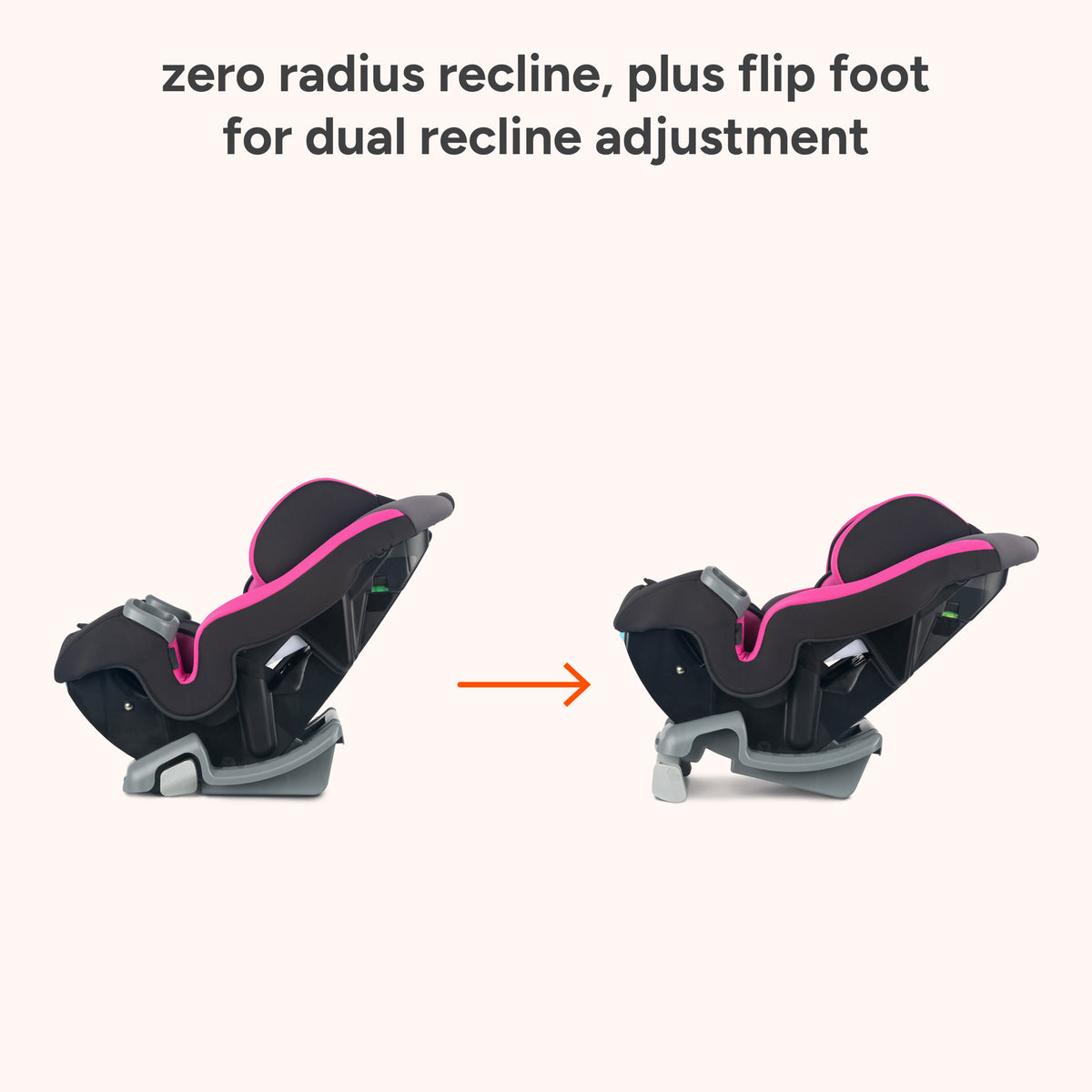 Baby Trend Journey 4-in-1 Convertible Car Seat zero radius recline plus flip foot
