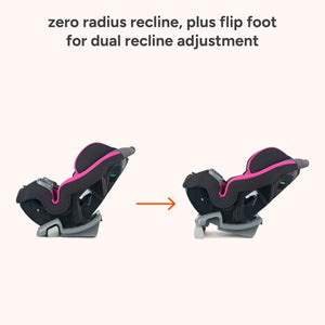 Baby Trend Journey 4-in-1 Convertible Car Seat zero radius recline plus flip foot