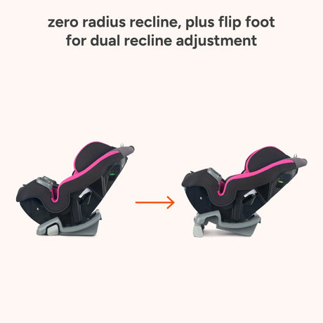 Baby Trend Journey 4-in-1 Convertible Car Seat zero radius recline plus flip foot