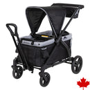 Load image into gallery viewer, Baby Trend Expedition 2-in-1 Stroller Wagon in black and grey fabric fashion