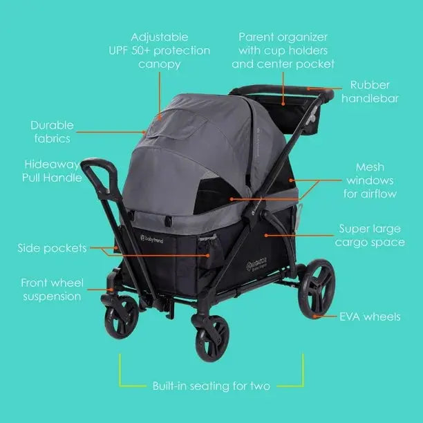 walmart baby trend wagon Baby Trend Navigator 2-in-1 Stroller Wagon