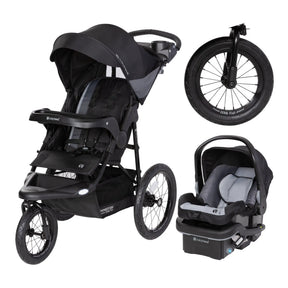 Baby Trend Expedition Zero Flat Jogger Travel System with LED Lights with EZ-Lift PLUS Infant Car Seat 