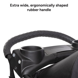Baby Trend Expedition Zero Flat Jogger with extra wide ergonomically shaped rubber handle