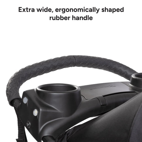 Baby Trend Expedition Zero Flat Jogger with extra wide ergonomically shaped rubber handle