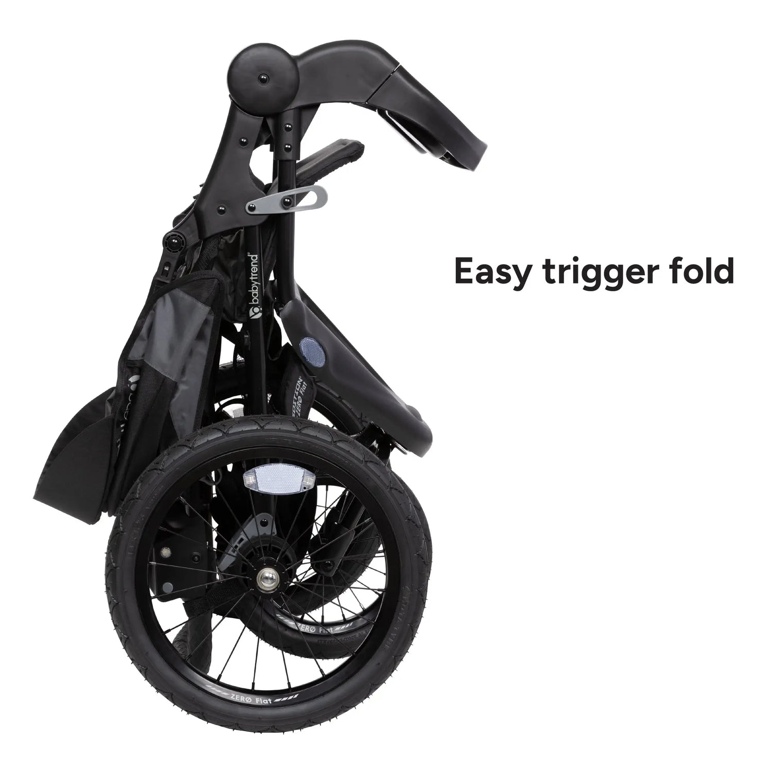 jogging stroller no flat tires Expedition Zero Flat Jogger Travel System with LED Lights with EZ-Lift PLUS Infant Car Seat in Dash Black (Walmart Canada)
