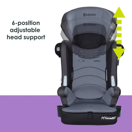 Baby Trend Hybrid Combination Booster Car Seat six position adjustable head support