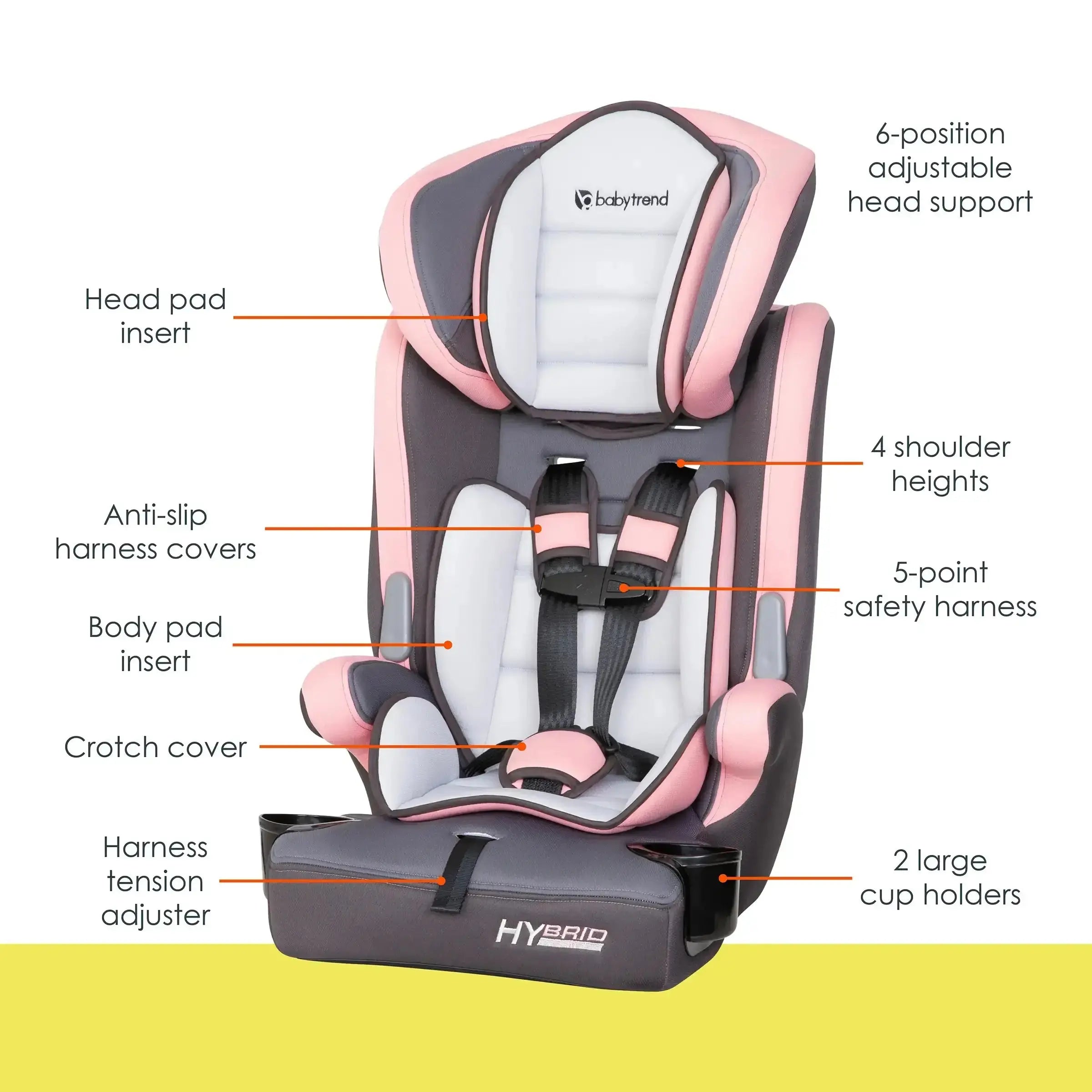 Hybrid™ 3-in-1 Combination Booster Car Seat