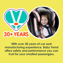 Load image into gallery viewer, Baby Trend over 30 years of car seat manufacturing experience
