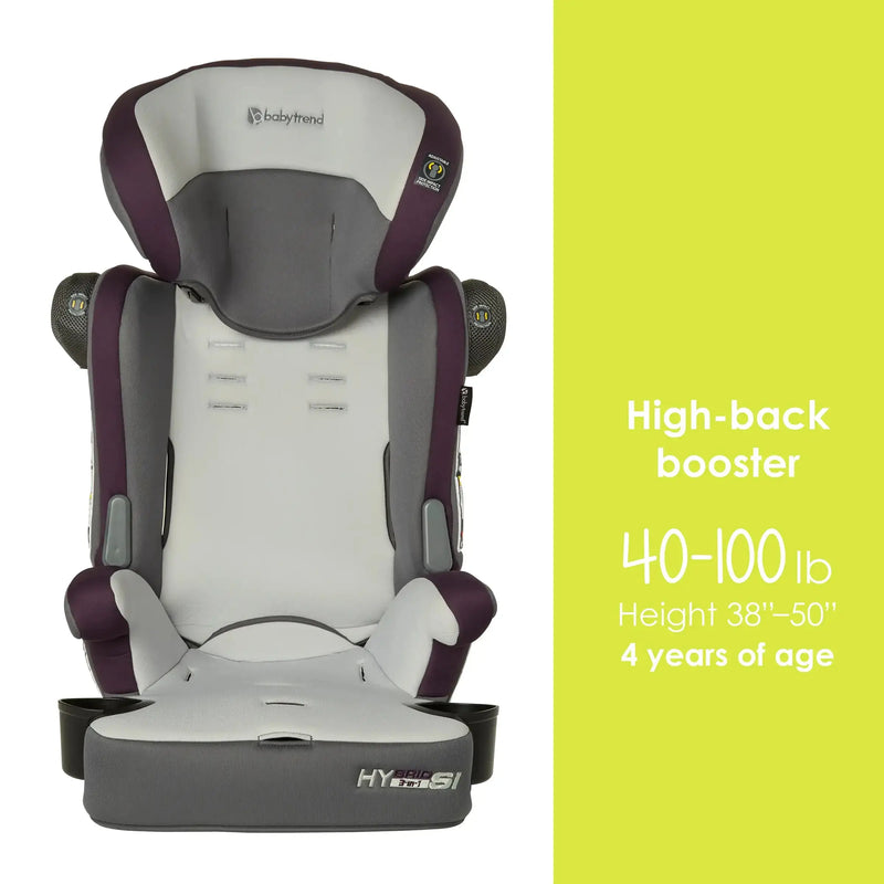 Baby Trend Hybrid SI 3-in-1 Combination Booster Car Seat high back booster mode