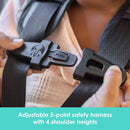 Load image into gallery viewer, Adjustable 5 point safety harness with 4 shoulder heights on the Baby Trend Hybrid SI 3-in-1 Combination Booster Car Seat