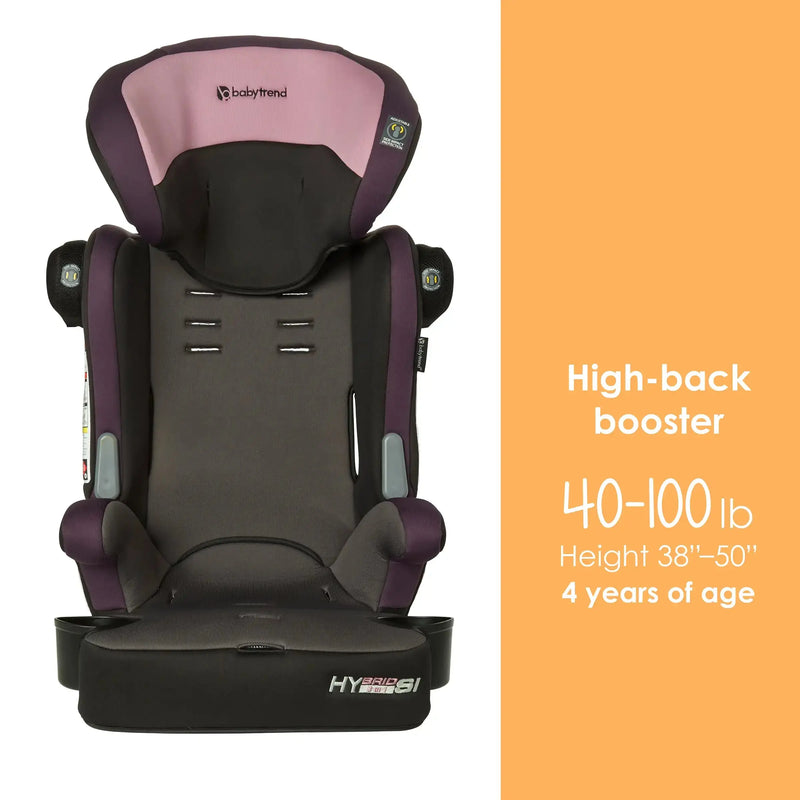 Baby Trend Hybrid SI 3-in-1 Combination Booster Car Seat high back booster mode