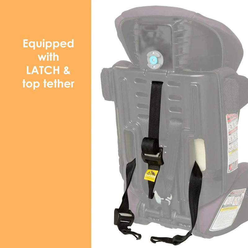 Baby Trend Booster Car Seat is equipped with latch and top tether