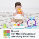 Load image into gallery viewer, Play mode with standalone STEM toys from the Smart Steps by Baby Trend Explore N’ Play 5-in-1 Activity to Booster Seat