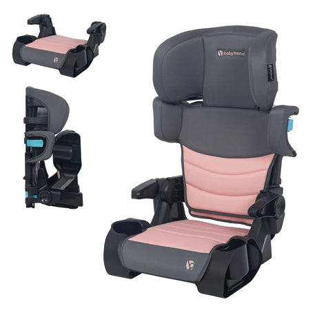 Baby Trend Tova SLIM 2-in-1 Booster Seat with the view being folded and backless booster seat