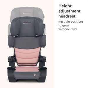 Baby Trend Tova SLIM 2-in-1 Booster Seat height adjustable headrest