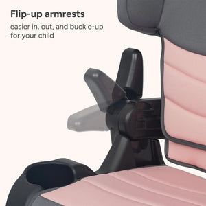 Baby Trend Tova SLIM 2-in-1 Booster Seat flip up armrests 