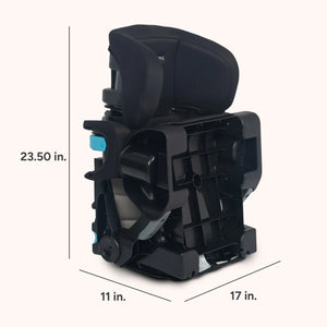 The dimensions of the Baby Trend Tova SLIM 2-in-1 Booster Seat folded