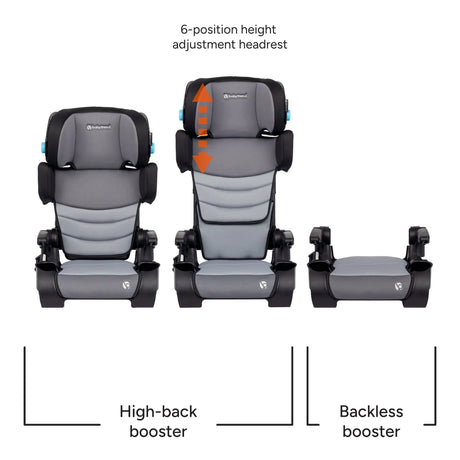 Baby Trend PROtect SLIM PLUS Booster Car Seat  with high-back and backless options 