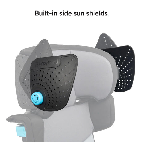 Baby Trend PROtect SLIM PLUS Booster Car Seat  with built-in side sun shields 