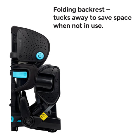 Baby Trend PROtect SLIM PLUS Booster Car Seat folding backrest for a vehicle seat tucks away to save space