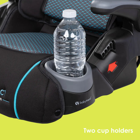 Baby Trend PROtect 2-in-1 Folding Booster Car Seat includes two cup holders for child