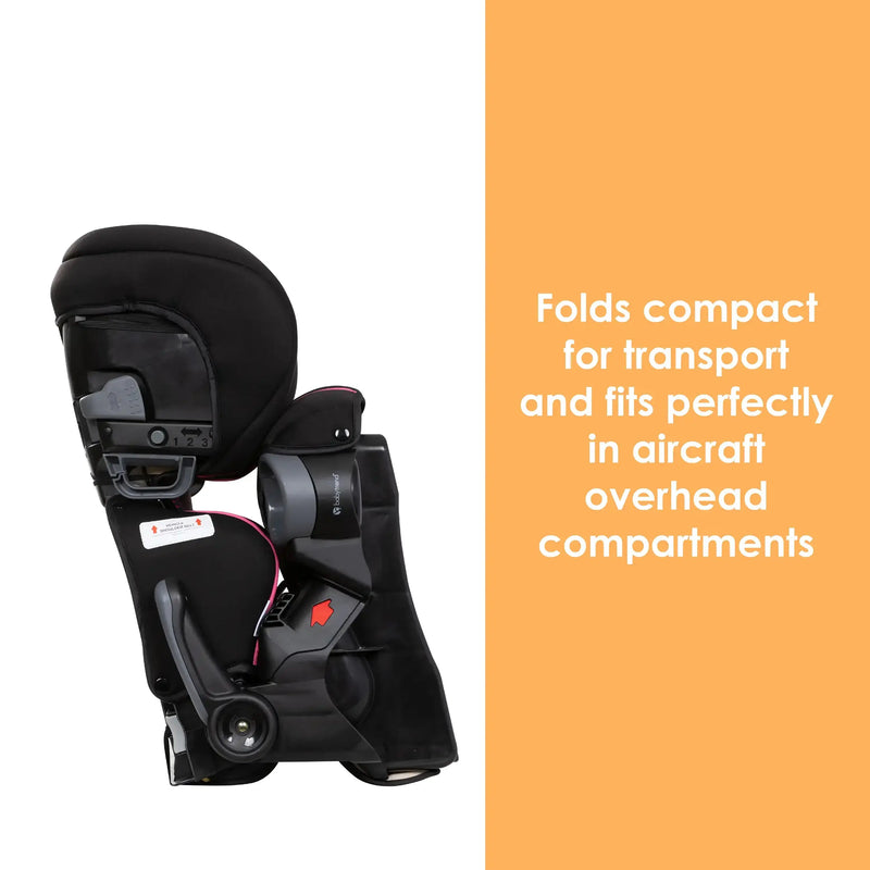 Baby Trend PROtect 2-in-1 Folding Booster Car Seat folds compact for transport