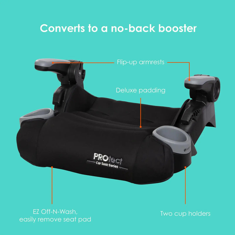 how to take off evenflo car seat cover PROtect 2-in-1 Folding Booster Car Seat