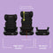 Baby Trend PROtect 2-in-1 Folding Booster Car Seat in three different sitting modes for child