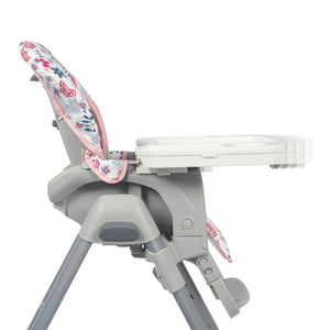 Baby Trend Sit Right 2.0 3-in-1 High Chair side view of the tray being adjusted