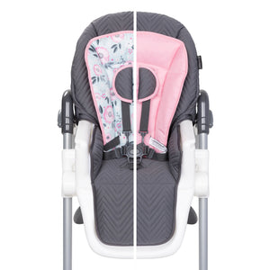 Baby Trend Tot Spot 3-in-1 High Chair showcasing two seat pad colors