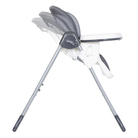 Side view of the Baby Trend Tot Spot 3-in-1 High Chair with recline positions