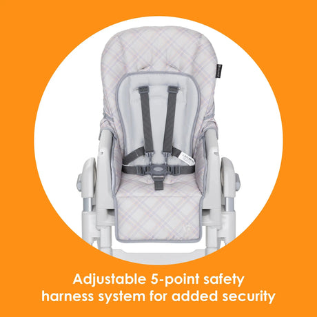 Baby Trend Everlast 7-in-1 High Chair adjustable 5 point safety harness system