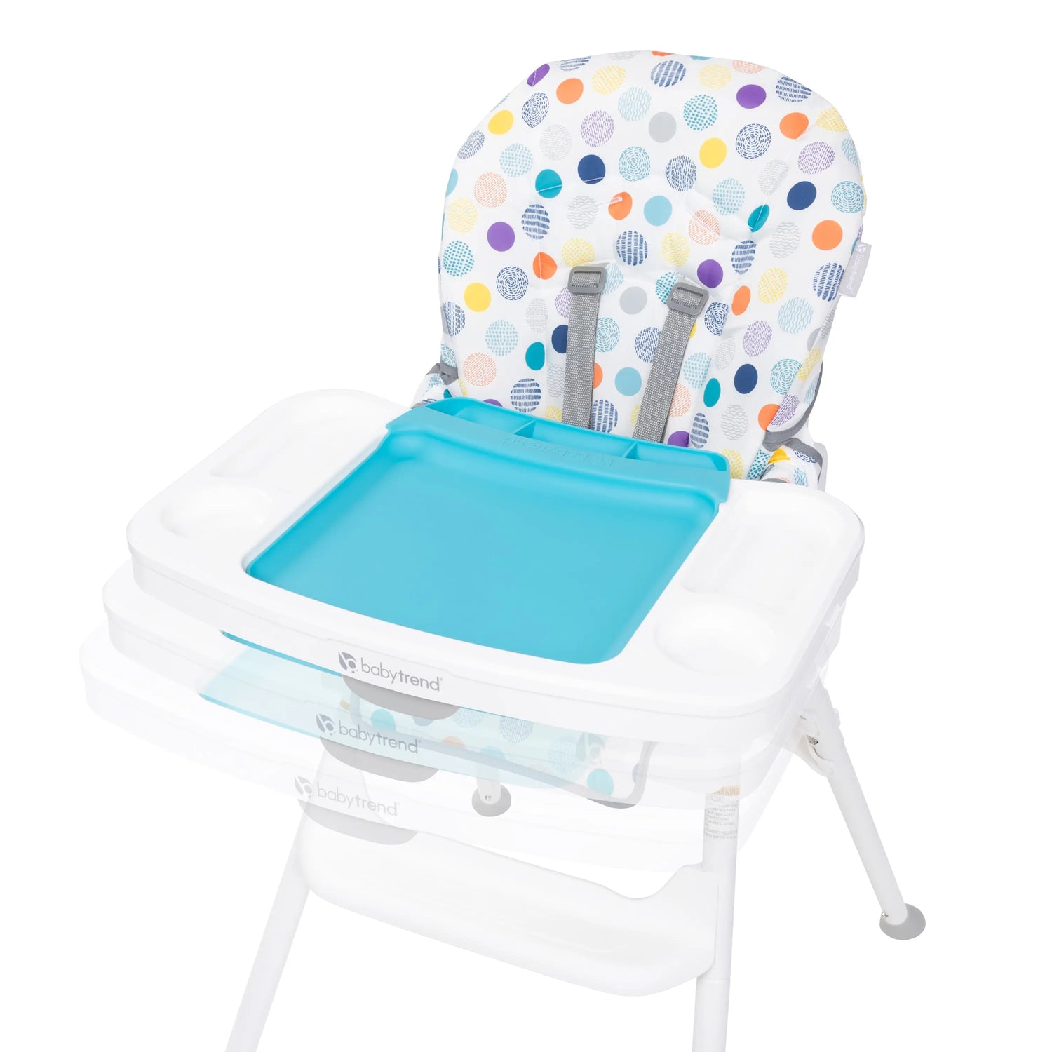 baby trend high chair cover Baby Trend Adapt PLUS 6-in-1 EZ Clean High Chair to Toddler Chair (Two of a Kind Grey)