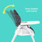 Baby Trend Flat Fold High Chair three position seat recline